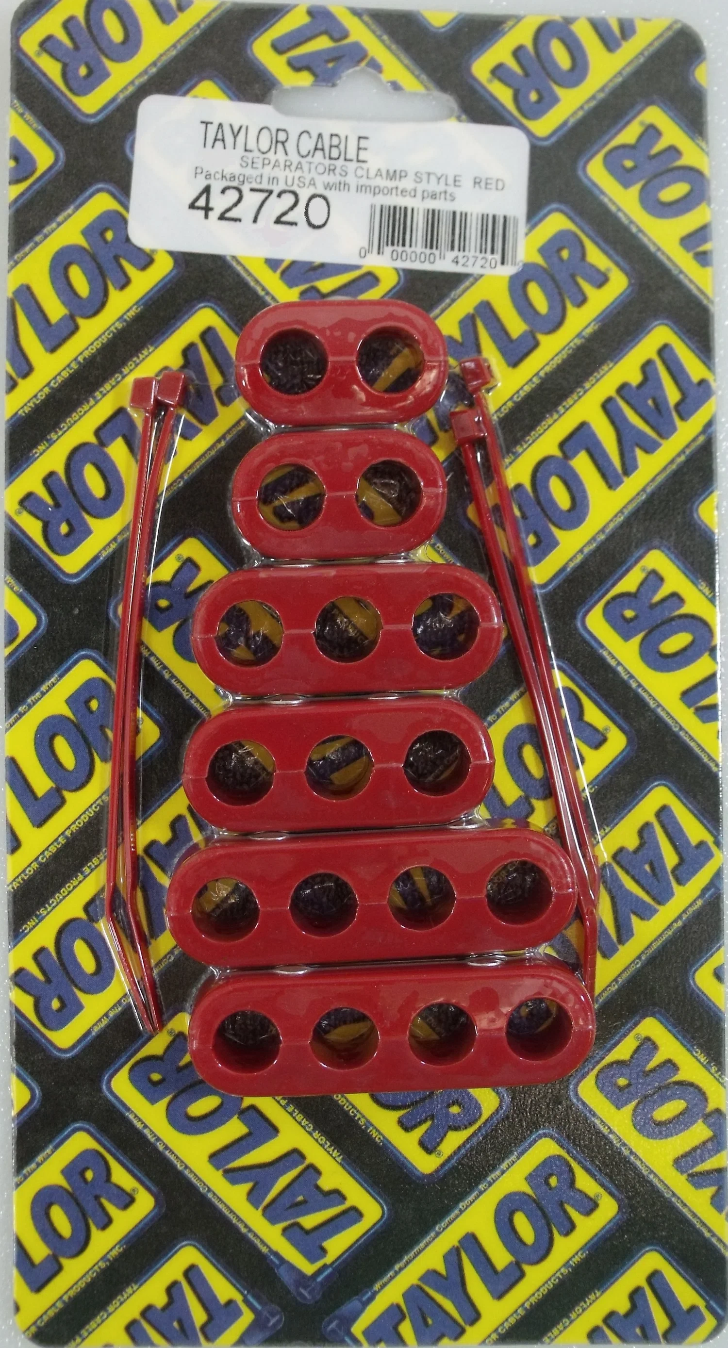 Spark Plug Wire Holder 7_8mm 6 Red 42720